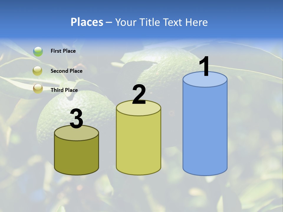 Green Tangerines PowerPoint Template