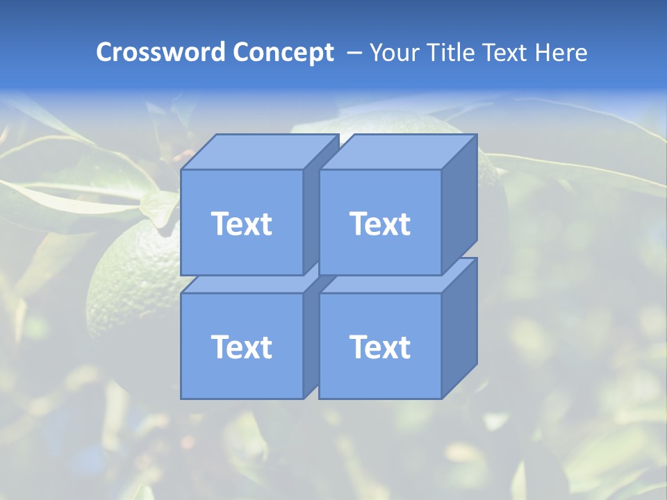 Green Tangerines PowerPoint Template
