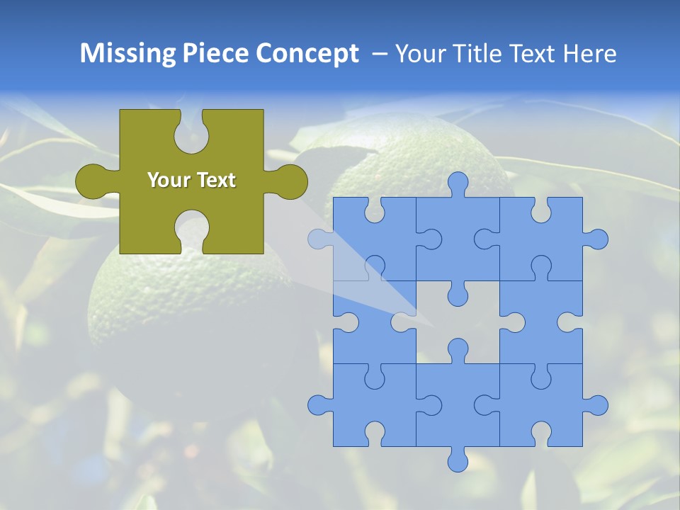 Green Tangerines PowerPoint Template