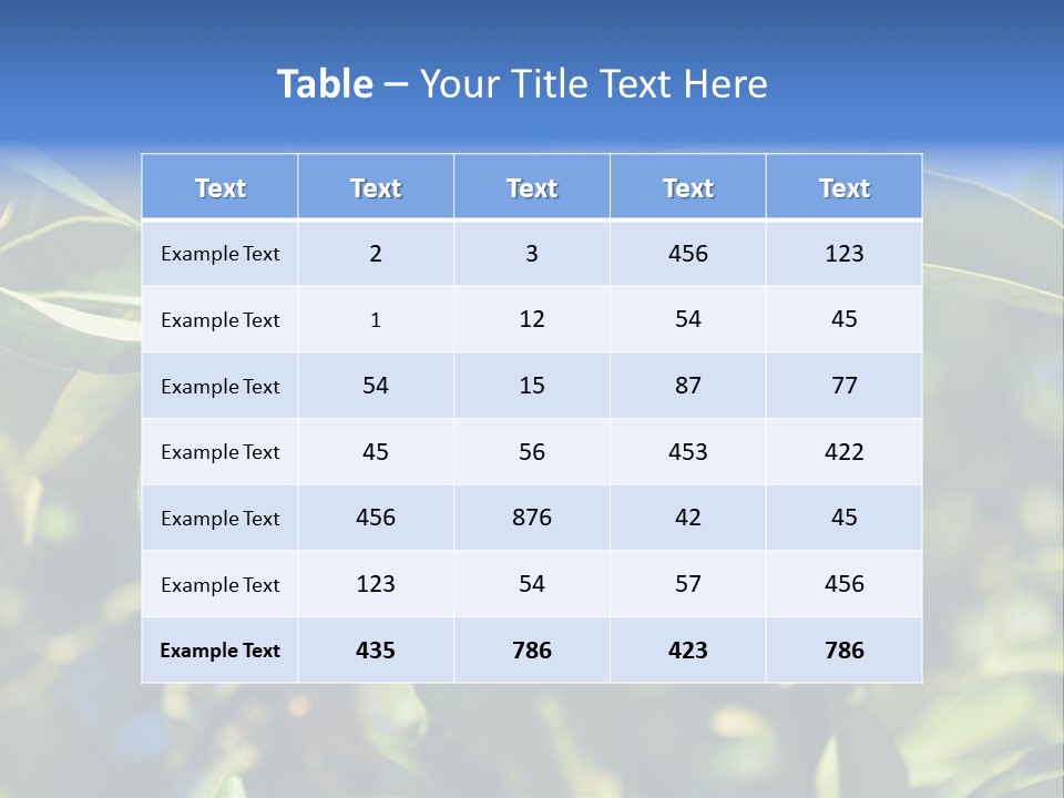 Green Tangerines PowerPoint Template