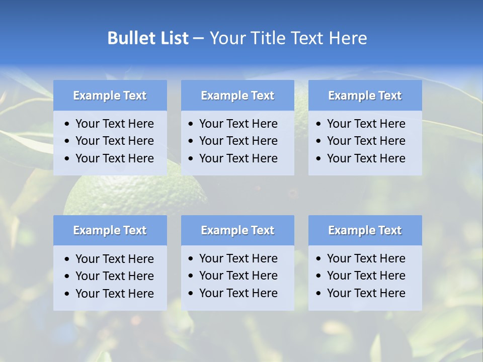 Green Tangerines PowerPoint Template