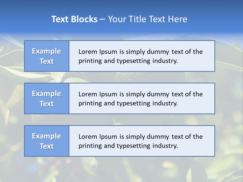 Green Tangerines PowerPoint Template