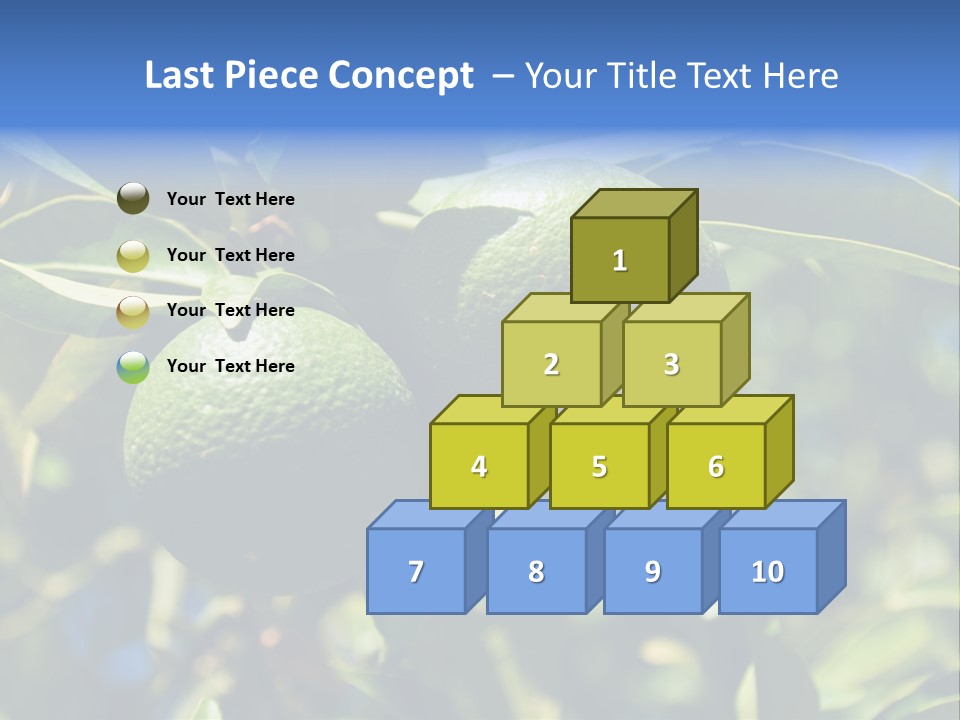 Green Tangerines PowerPoint Template