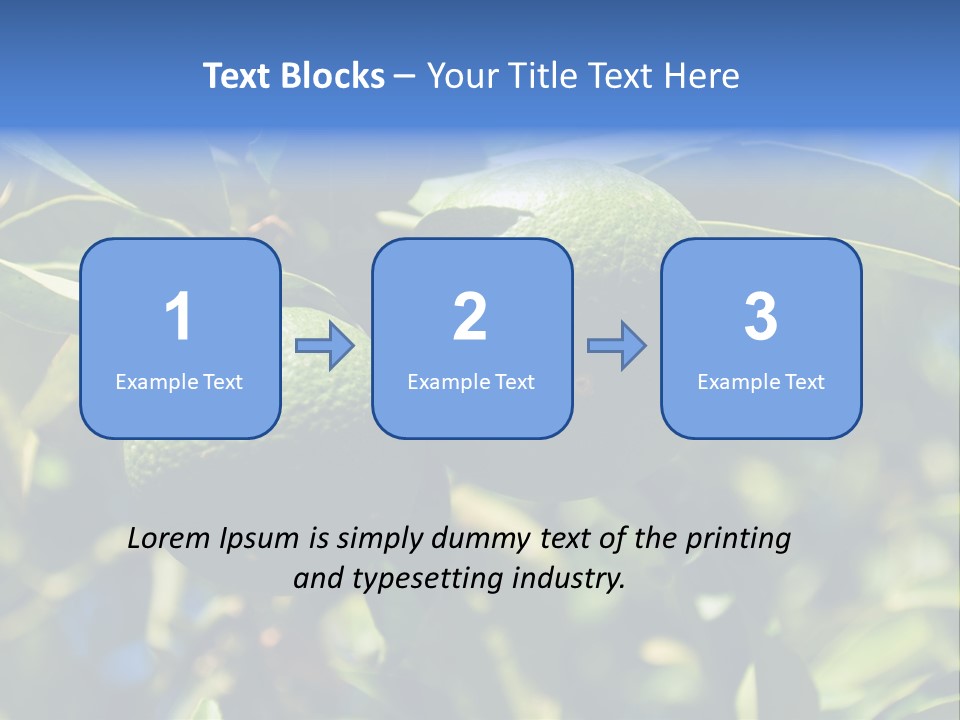 Green Tangerines PowerPoint Template