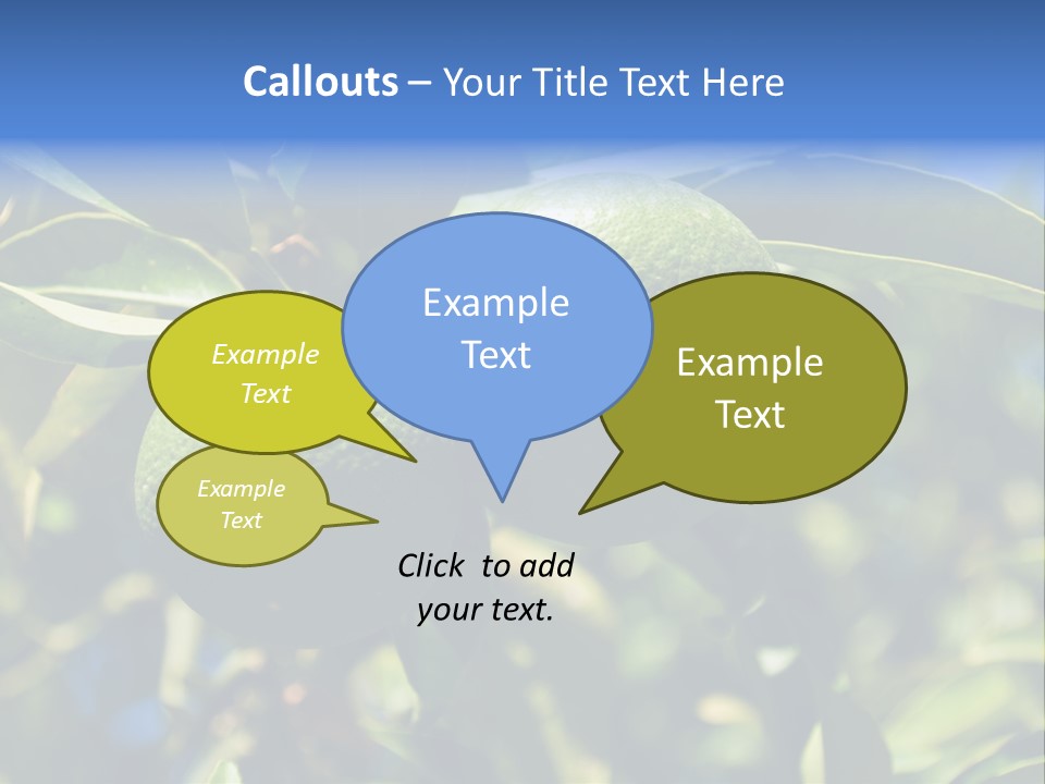 Green Tangerines PowerPoint Template