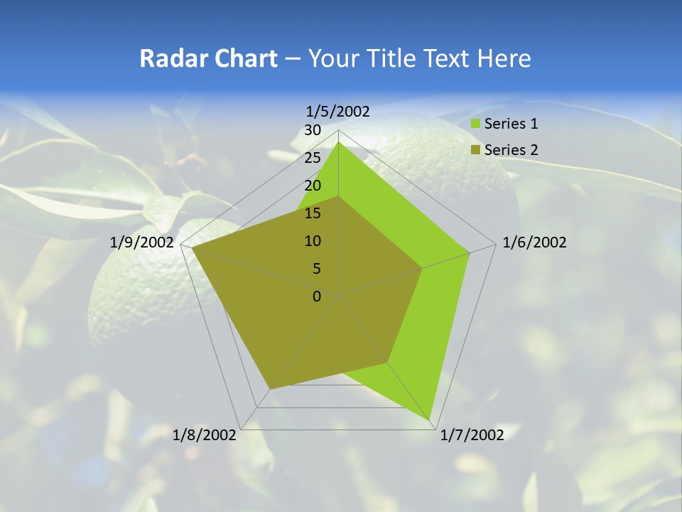 Green Tangerines PowerPoint Template