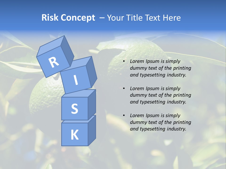 Green Tangerines PowerPoint Template