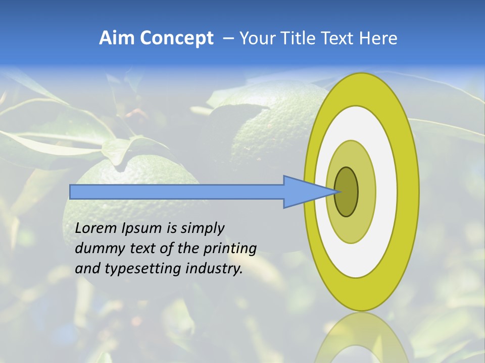 Green Tangerines PowerPoint Template