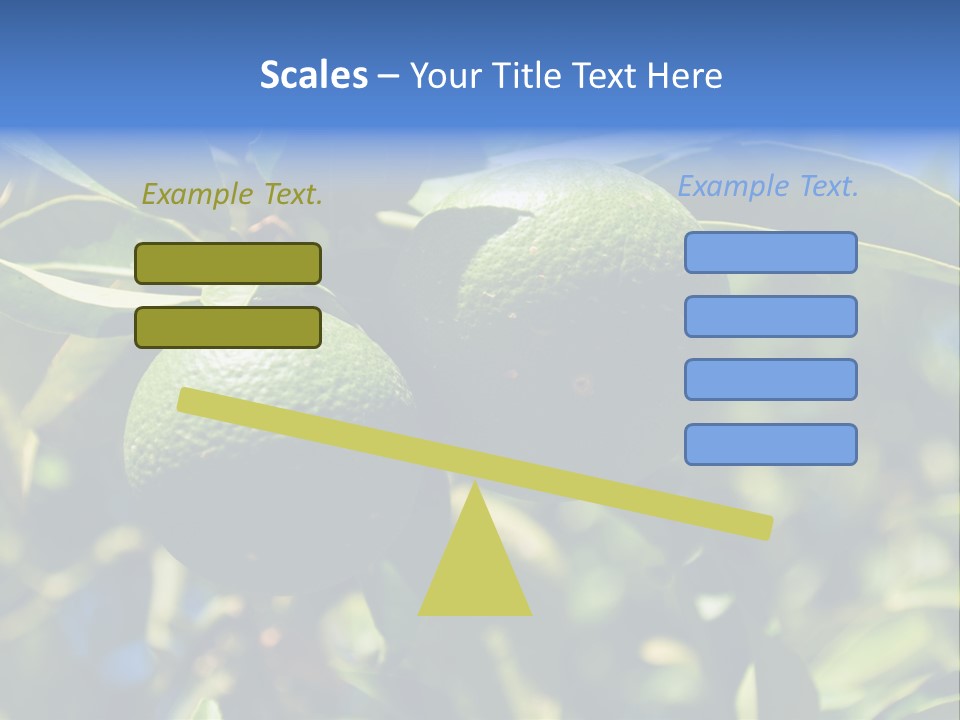 Green Tangerines PowerPoint Template