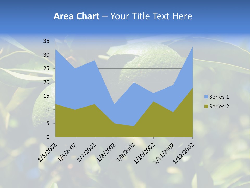 Green Tangerines PowerPoint Template