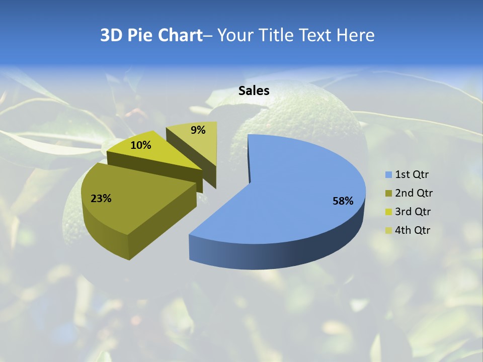 Green Tangerines PowerPoint Template