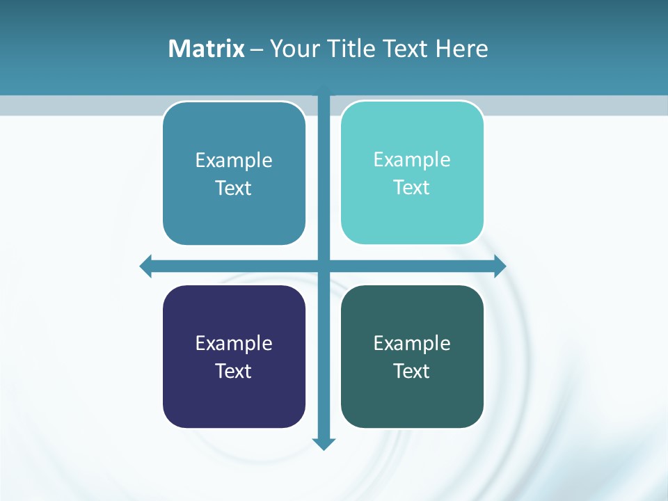 Translucent Blue Swirl On A White Background PowerPoint Template