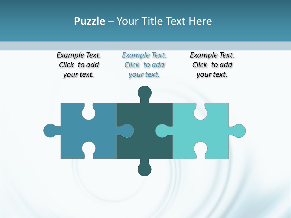 Translucent Blue Swirl On A White Background PowerPoint Template