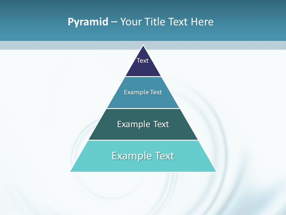 Translucent Blue Swirl On A White Background PowerPoint Template