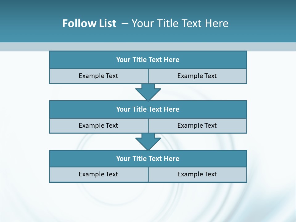 Translucent Blue Swirl On A White Background PowerPoint Template