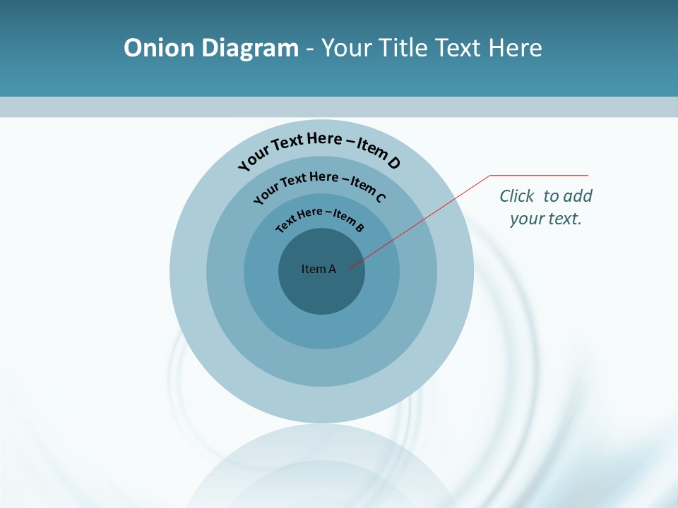 Translucent Blue Swirl On A White Background PowerPoint Template