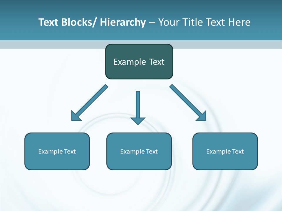 Translucent Blue Swirl On A White Background PowerPoint Template