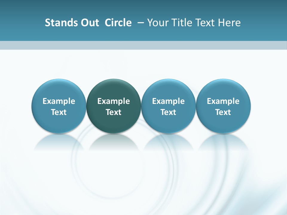 Translucent Blue Swirl On A White Background PowerPoint Template