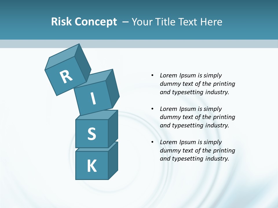 Translucent Blue Swirl On A White Background PowerPoint Template