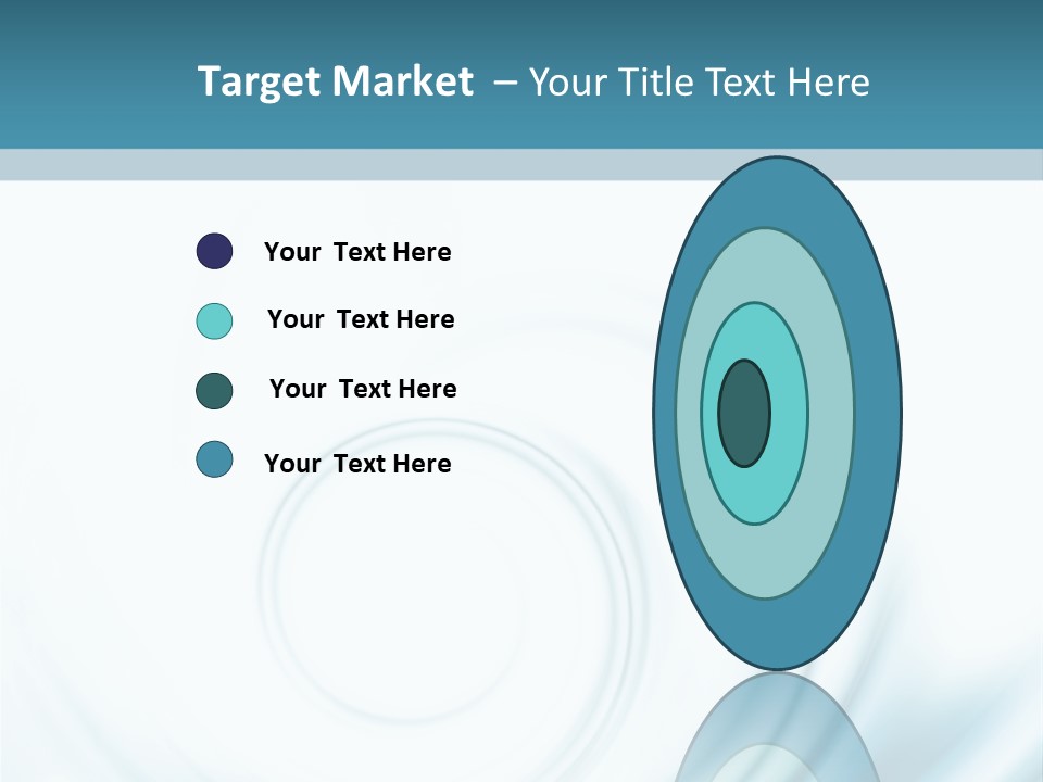 Translucent Blue Swirl On A White Background PowerPoint Template