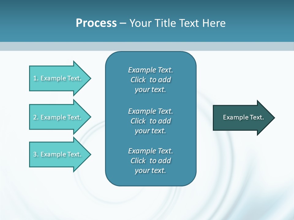 Translucent Blue Swirl On A White Background PowerPoint Template