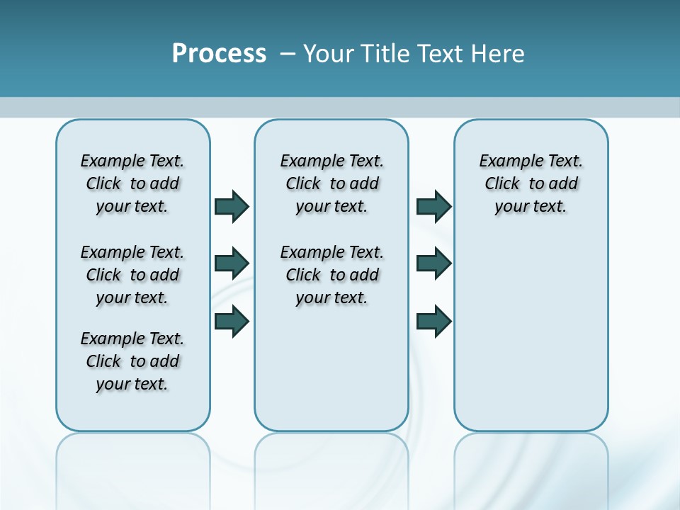 Translucent Blue Swirl On A White Background PowerPoint Template