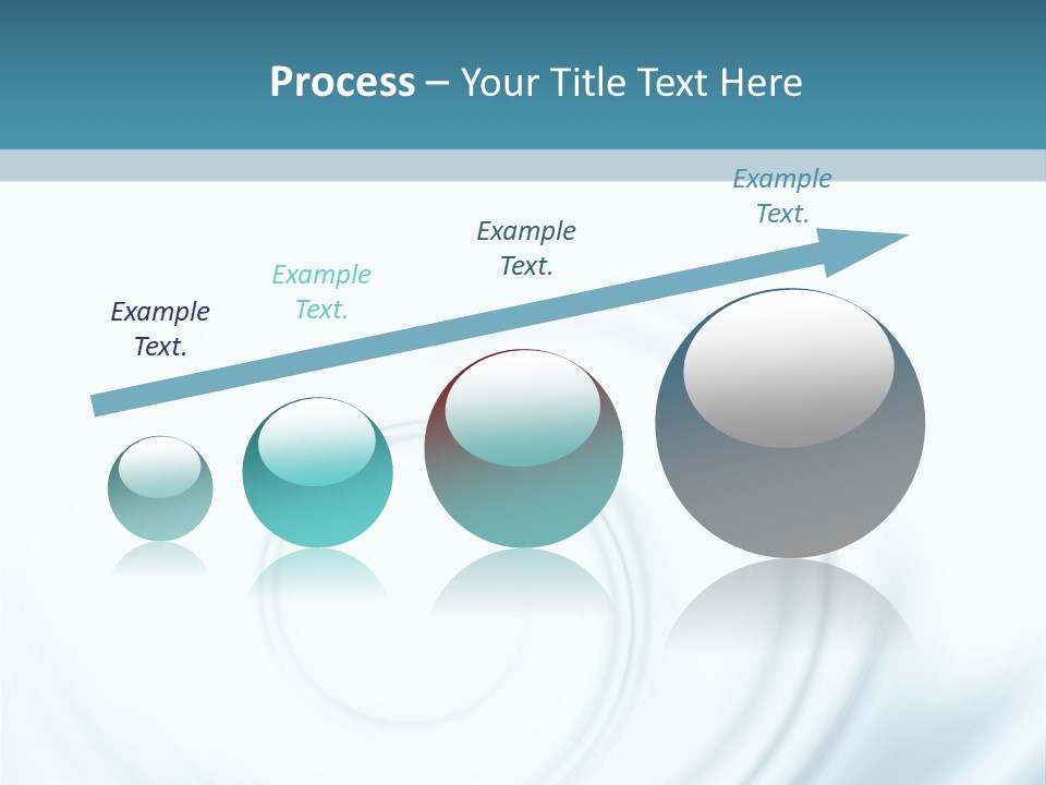 Translucent Blue Swirl On A White Background PowerPoint Template
