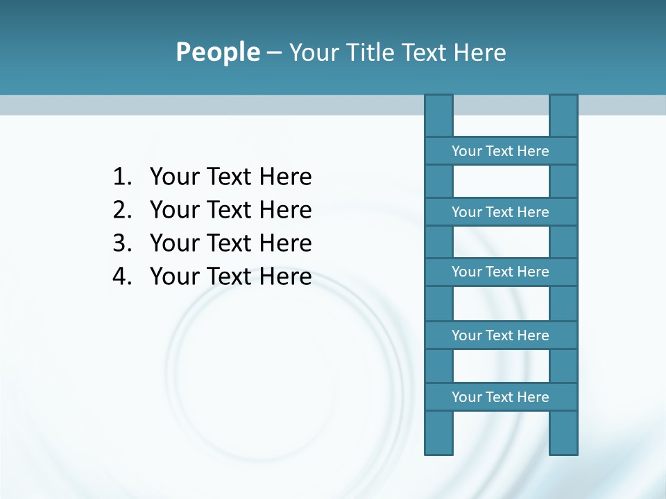 Translucent Blue Swirl On A White Background PowerPoint Template