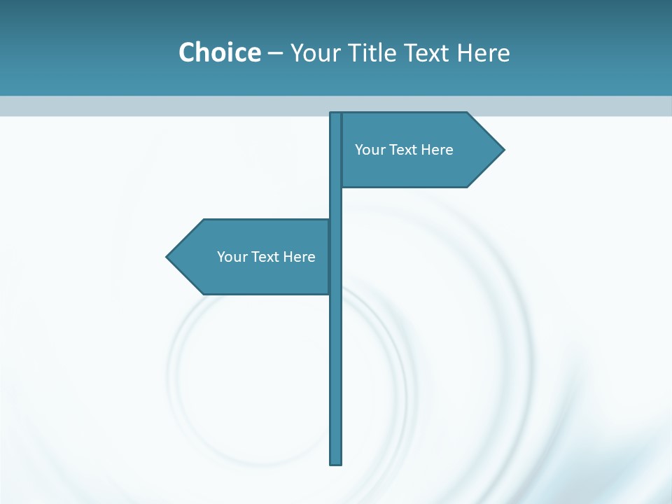 Translucent Blue Swirl On A White Background PowerPoint Template