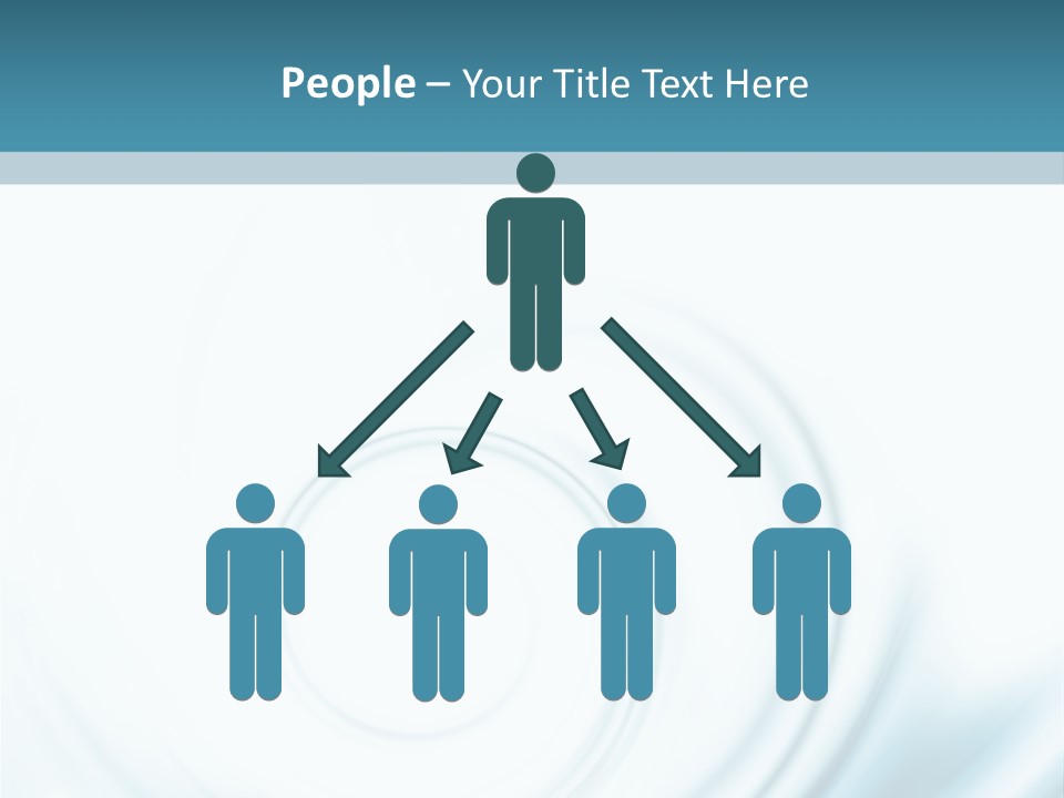 Translucent Blue Swirl On A White Background PowerPoint Template