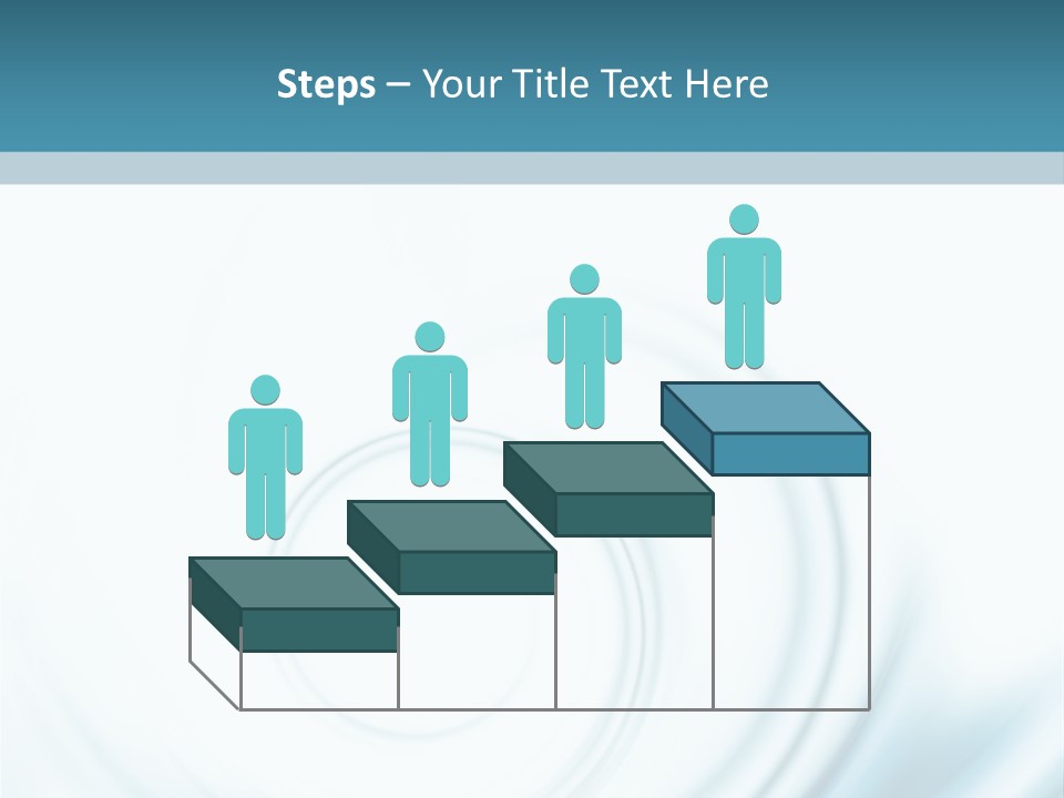 Translucent Blue Swirl On A White Background PowerPoint Template