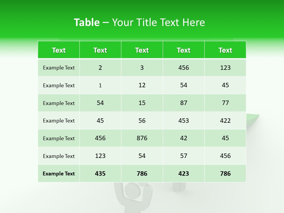 A Group Of People Holding Up A Green Arrow PowerPoint Template