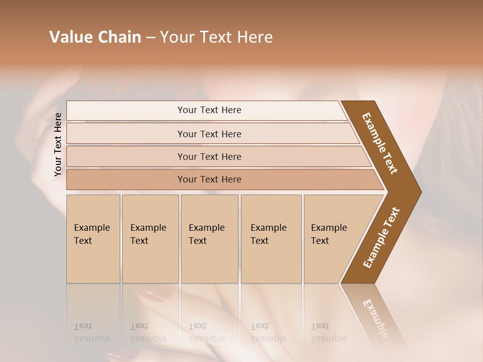 Beauty With Red Rose PowerPoint Template