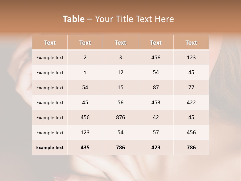 Beauty With Red Rose PowerPoint Template