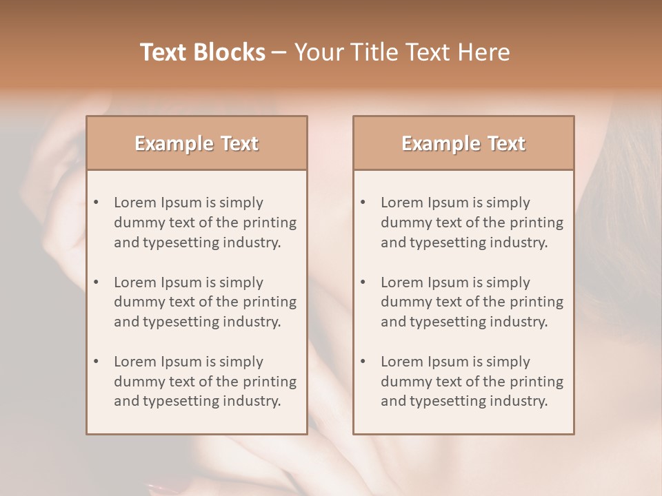 Beauty With Red Rose PowerPoint Template