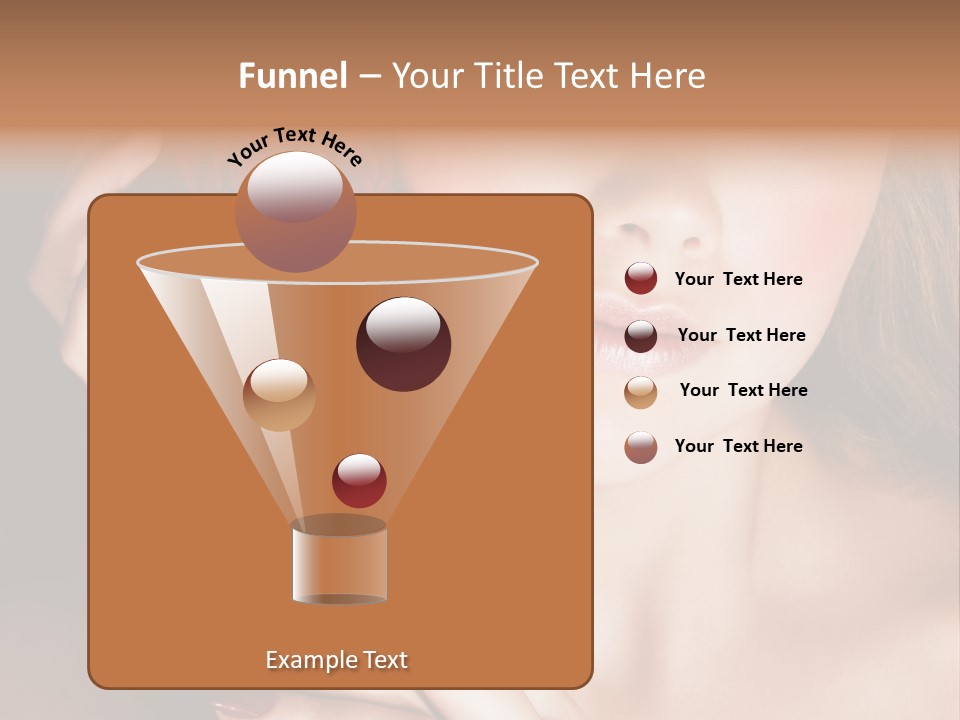 Beauty With Red Rose PowerPoint Template