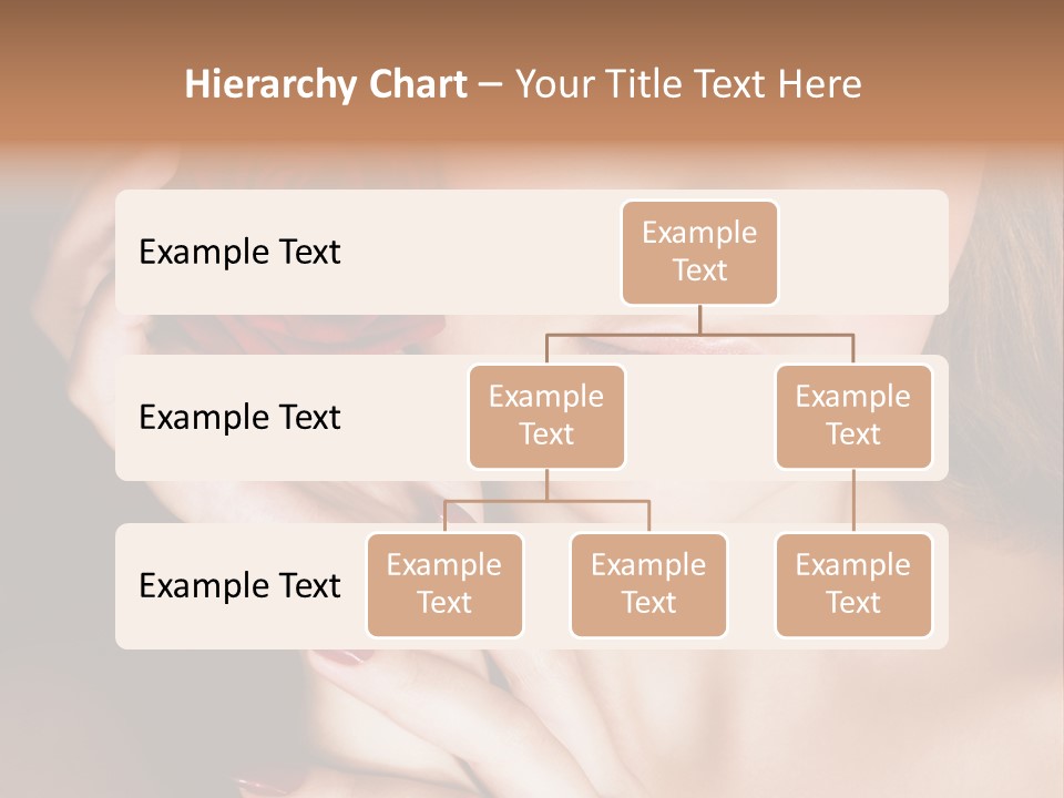 Beauty With Red Rose PowerPoint Template