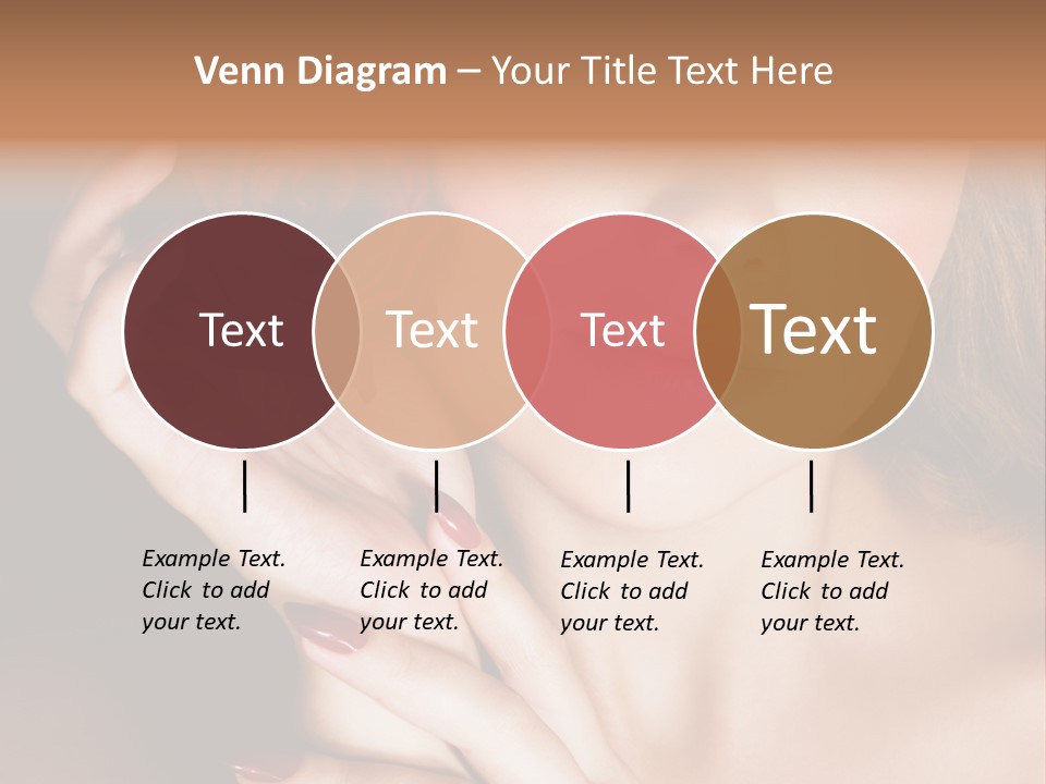 Beauty With Red Rose PowerPoint Template