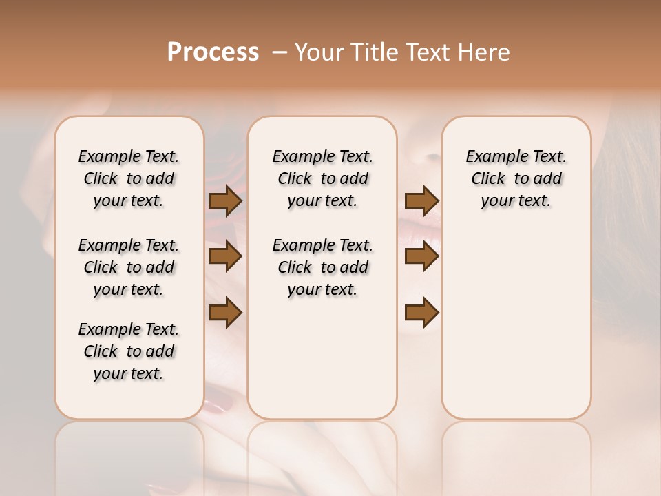 Beauty With Red Rose PowerPoint Template