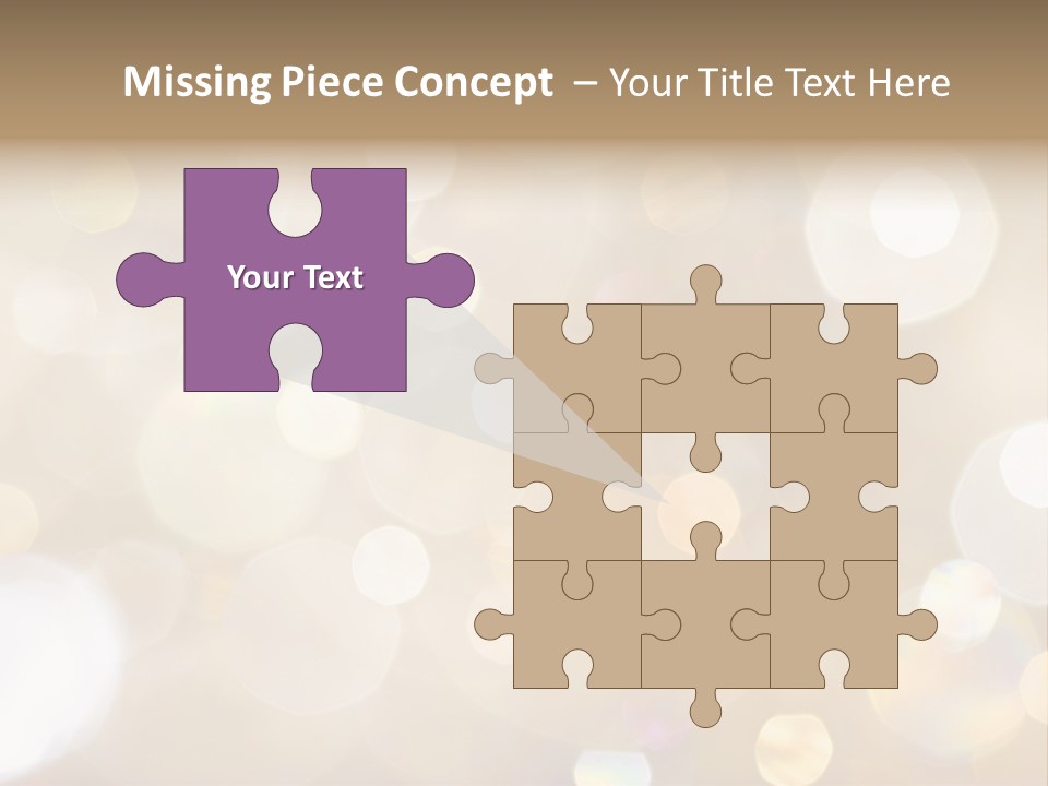 Sparkle - Beautiful Sparkly Background In Soft Champagne Colors PowerPoint Template