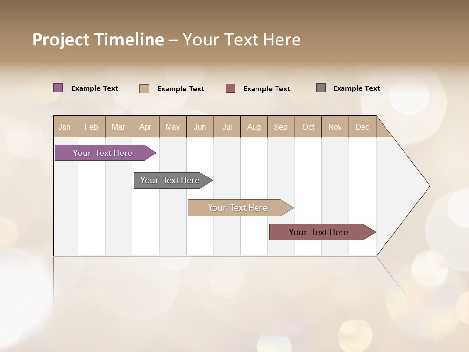 Sparkle - Beautiful Sparkly Background In Soft Champagne Colors PowerPoint Template