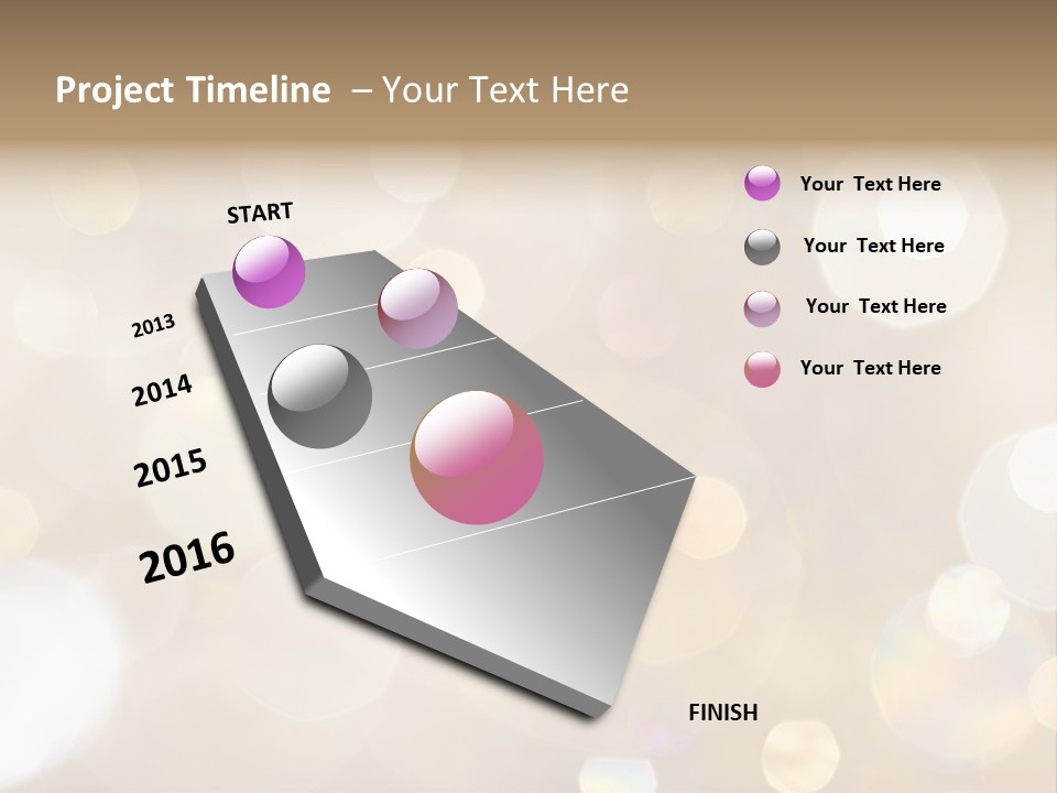 Sparkle - Beautiful Sparkly Background In Soft Champagne Colors PowerPoint Template