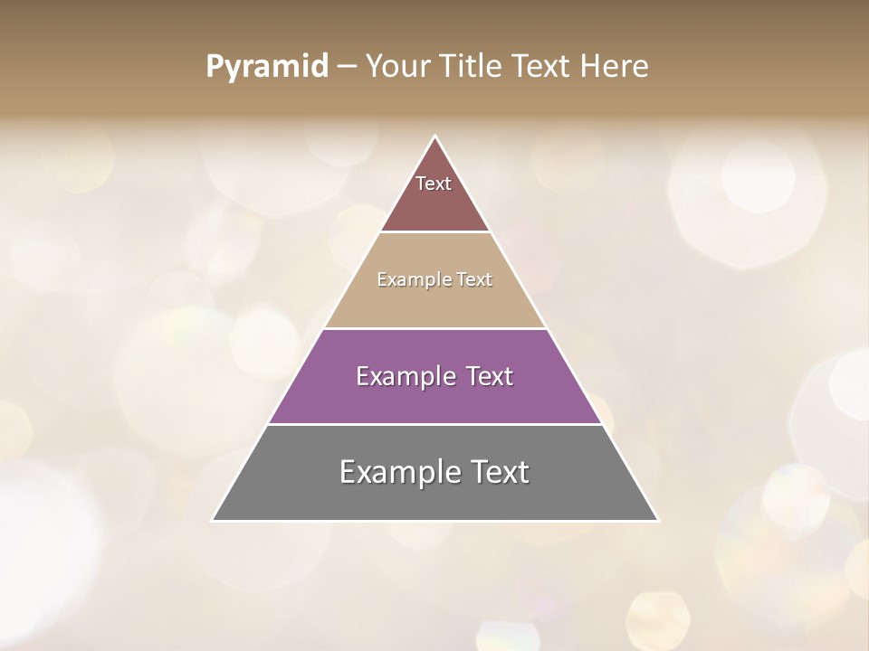 Sparkle - Beautiful Sparkly Background In Soft Champagne Colors PowerPoint Template