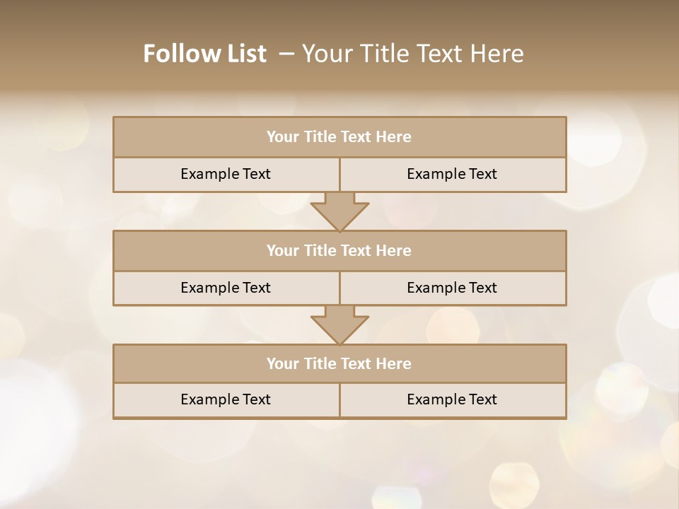 Sparkle - Beautiful Sparkly Background In Soft Champagne Colors PowerPoint Template