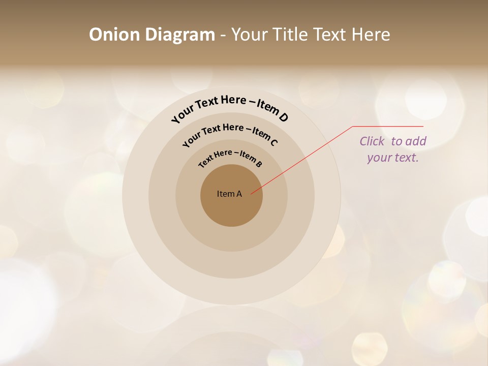 Sparkle - Beautiful Sparkly Background In Soft Champagne Colors PowerPoint Template