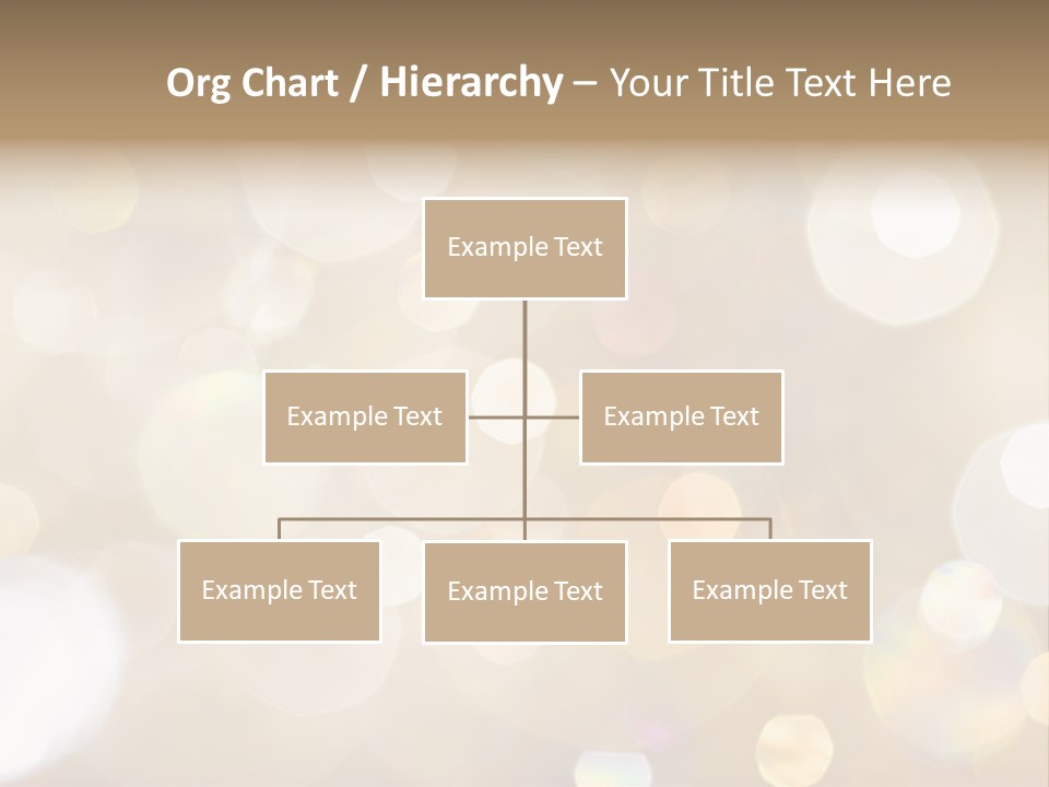 Sparkle - Beautiful Sparkly Background In Soft Champagne Colors PowerPoint Template