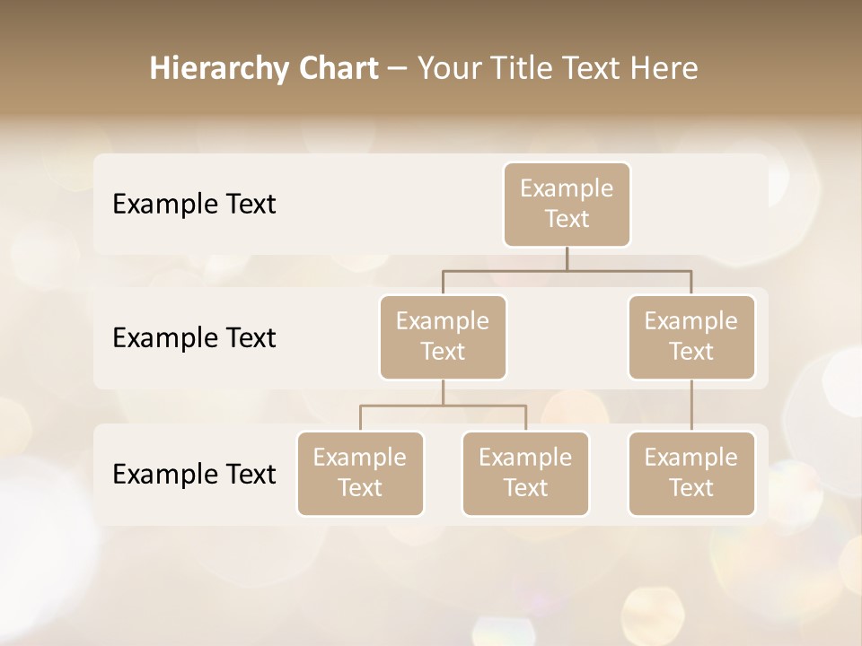 Sparkle - Beautiful Sparkly Background In Soft Champagne Colors PowerPoint Template