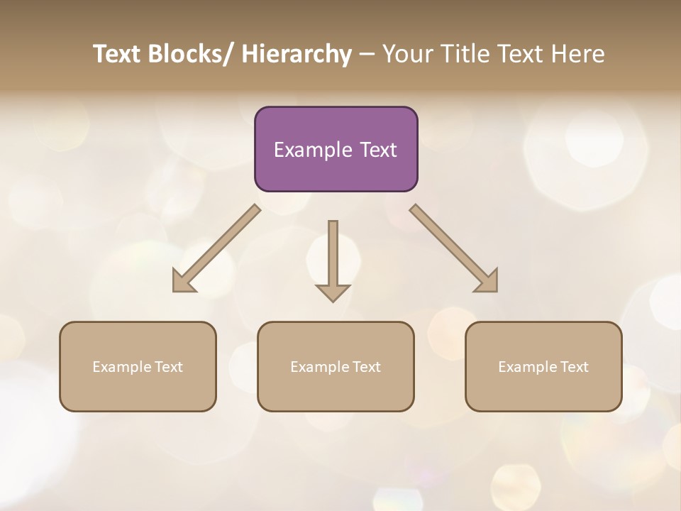Sparkle - Beautiful Sparkly Background In Soft Champagne Colors PowerPoint Template