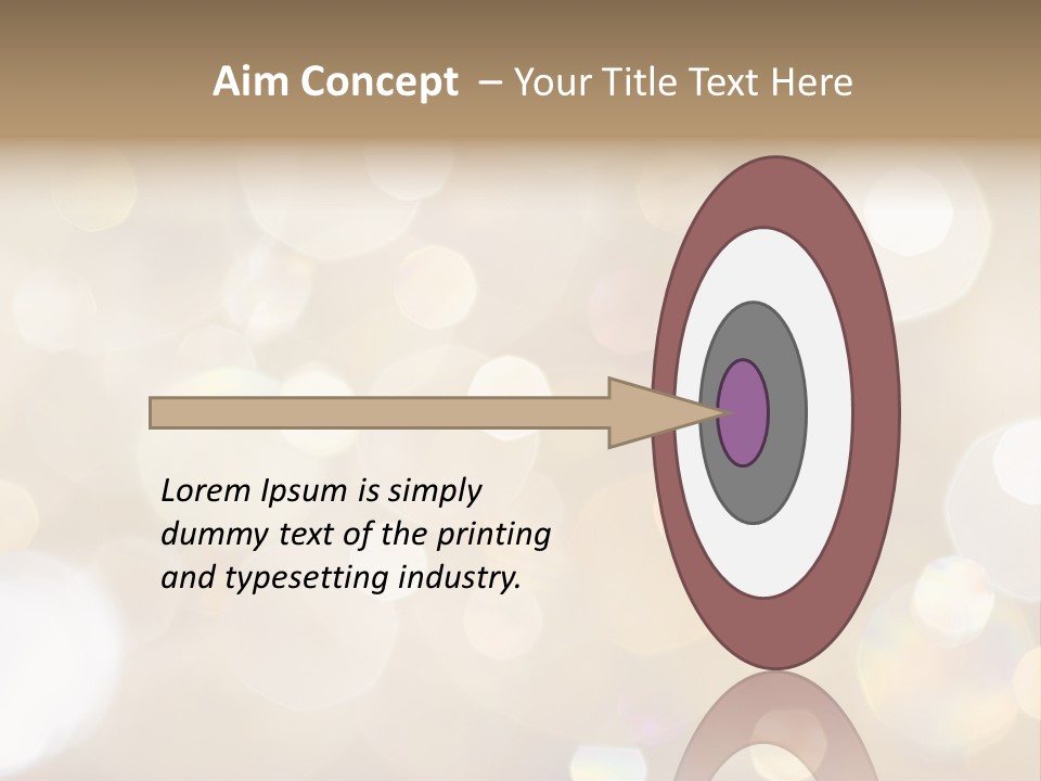 Sparkle - Beautiful Sparkly Background In Soft Champagne Colors PowerPoint Template