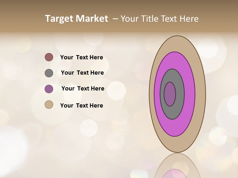 Sparkle - Beautiful Sparkly Background In Soft Champagne Colors PowerPoint Template